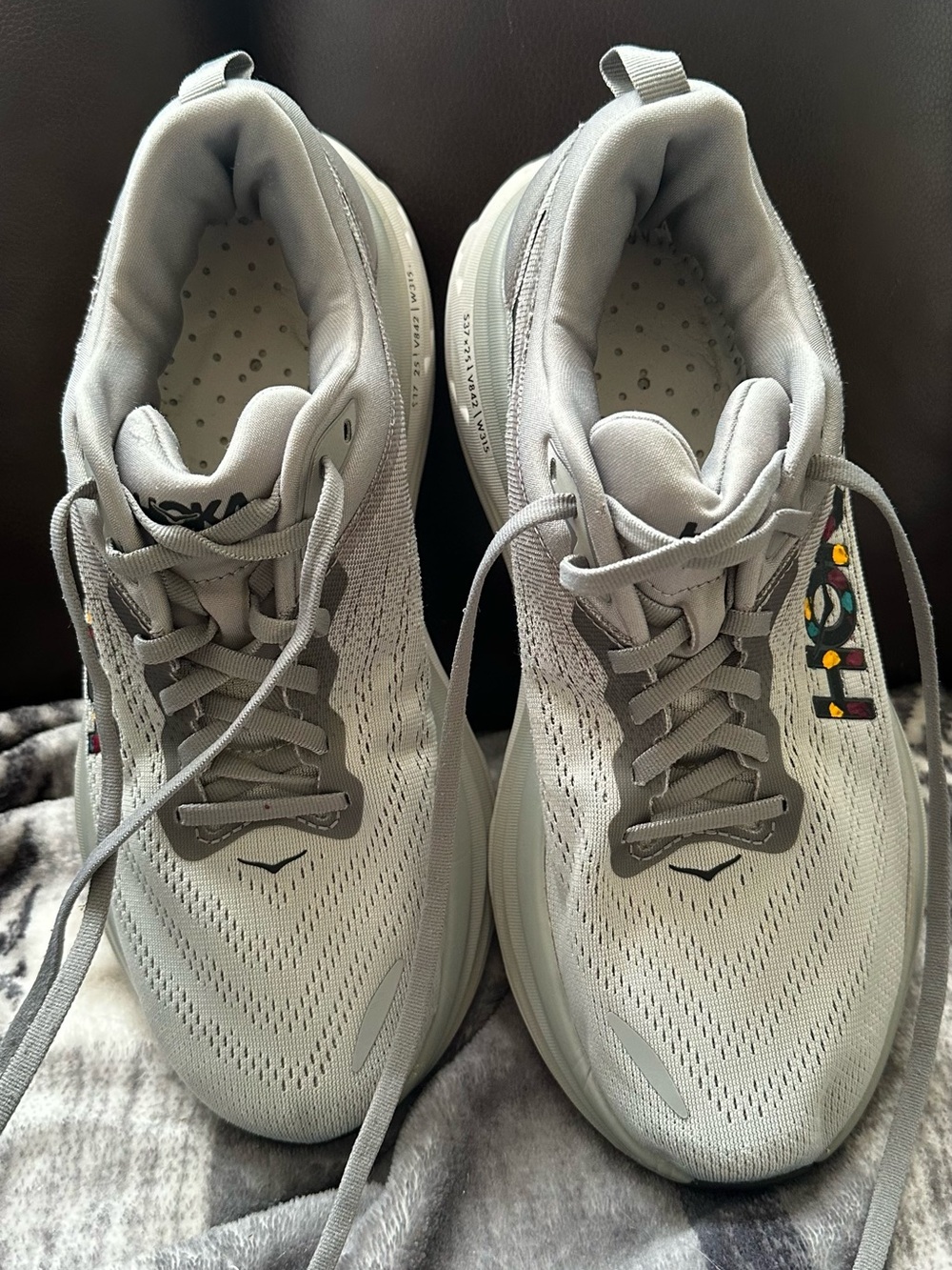 Hoka One One Men's Gray Athletic Running Shoes